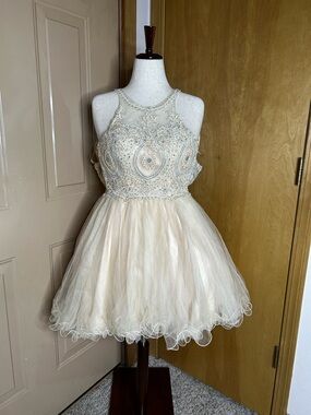 Cinderella Divine Short A Line Homecoming Prom dress Size X Small